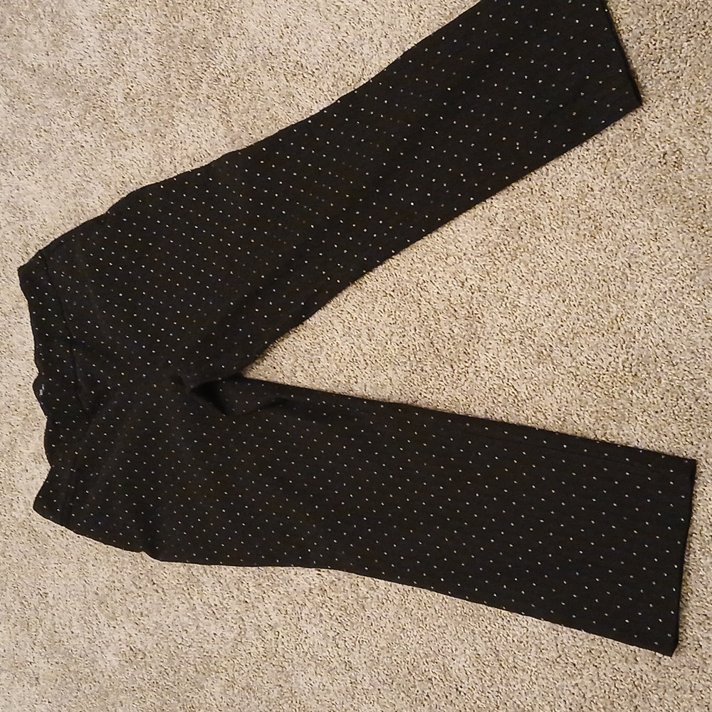 Super cute silver and black dress pants